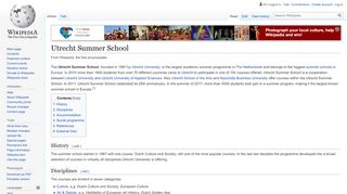 
                            5. Utrecht Summer School - Wikipedia