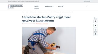 
                            13. Utrechtse startup Zoofy krijgt meer geld voor ... - InstallatieProfs.nl