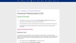 
                            13. UTS Unreserved Ticketing System - eRail.in