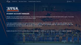 
                            6. UTSA Students Account Manager Home Page |