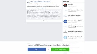 
                            5. UTSC Academic Advising & Career Centre - Facebook