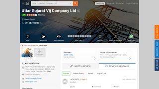 
                            12. Uttar Gujarat Vij Company Ltd, Ognaj - UGVCL - Electricity Suppliers ...