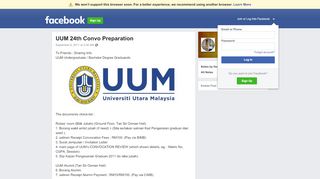 
                            10. UUM 24th Convo Preparation - Facebook