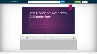 
                            11. UVa Collab for Research Collaborations - ppt download - SlidePlayer