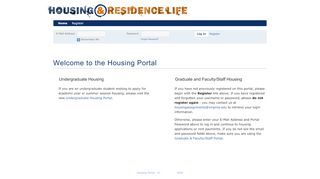 
                            7. UVA Housing Portal - Welcome to the Housing Portal