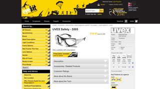
                            11. UVEX Prescription Safety Glasses 5505 - Eyekit