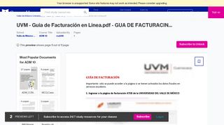 
                            6. UVM - Guia de Facturación en Linea.pdf - GUA DE FACTURACIN ...