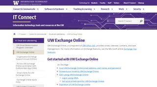 
                            5. UW Exchange Online | IT Connect