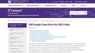 
                            9. UW Google Team Drive for UW G Suite | IT Connect
