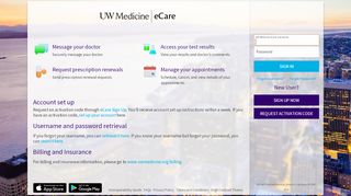 
                            6. UW Medicine eCare - Login Page