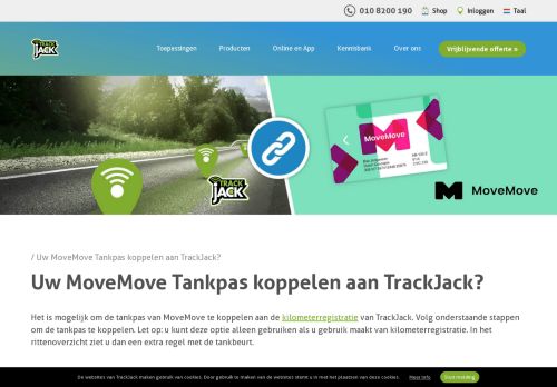 
                            12. Uw MoveMove Tankpas koppelen aan TrackJack? | TrackJack - NL