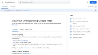 
                            4. Uw My Maps-kaarten bekijken met Google Maps - Computer - Google ...