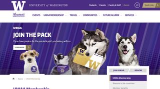 
                            12. UWAA Membership | Alumni - University of Washington