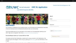 
                            7. UWC NL Application