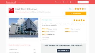 
                            8. UWE Bristol Reviews and Ranking - StudentCrowd