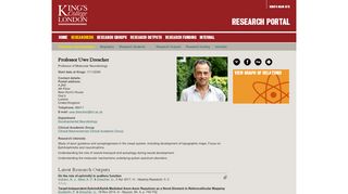 
                            9. Uwe Drescher - Research Portal, King's College, London