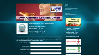 
                            7. uwm Catering Logistik GmbH - Kundenbetreuung
