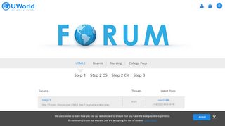 
                            11. UWorld Forums For USMLE, ABIM, ABFM, and NCLEX Forums