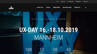 
                            7. UX-DAY | Die Konferenz für UX in E-Commerce, Marketing & Industrie