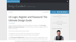 
                            3. UX Login, Register and Password: The Ultimate Design Guide ...