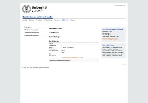 
                            3. UZH RWF - Bibliothekskurse: Aktuell: Swisslex 4.0 - bei UZH Connect