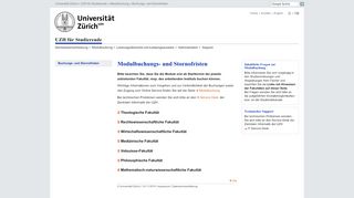 
                            4. UZH - UZH für Studierende - Buchungs- und Stornofristen sowie ...