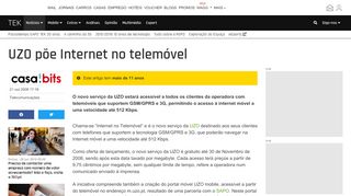 
                            12. UZO põe Internet no telemóvel - Telecomunicações - SAPO Tek