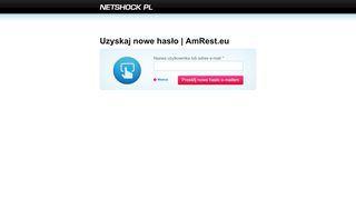 
                            5. Uzyskaj nowe hasło | AmRest.eu