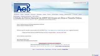
                            10. V Edição do Prémio Nacional da APEFP DO Ensaio em Ética e ...
