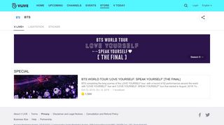 
                            6. V LIVE - BTS