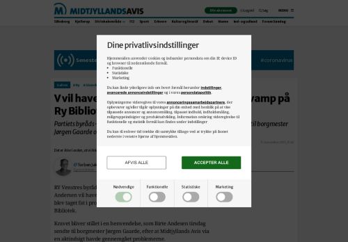 
                            10. V vil have placeret ansvaret for skimmelsvamp på Ry Bibliotek | mja.dk