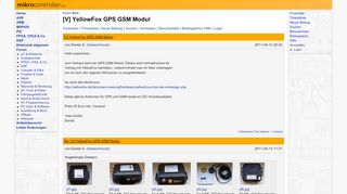 
                            12. [V] YellowFox GPS GSM Modul - Mikrocontroller.net