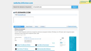 
                            4. v3.sonar6.com at WI. PiiQ by Cornerstone - Website Informer