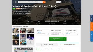
                            12. V5 Global Services Pvt Ltd (Head Office), Okhla Industrial Area Phase ...