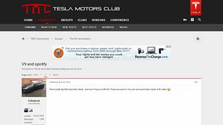 
                            7. V9 and spotify | Page 2 | Tesla Motors Club