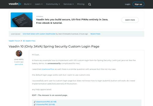 
                            4. Vaadin 10 (Only JAVA) Spring Security Custom Login Page | 03 ...