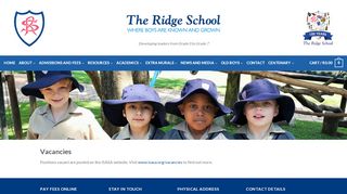 
                            5. Vacancies - The Ridge School