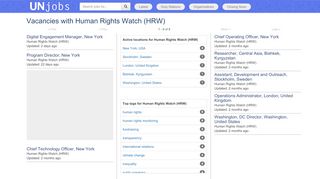 
                            12. Vacancies with Human Rights Watch (HRW) | UNjobs