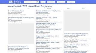 
                            9. Vacancies with WFP - World Food Programme | UNjobs