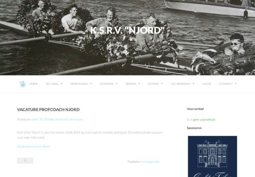 
                            12. Vacature profcoach Njord – K.S.R.V. 