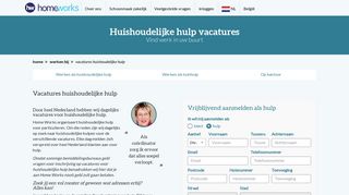 
                            3. Vacatures huishoudelijke hulp - Home Works