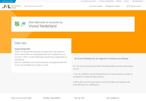 
                            12. Vacatures, werk en meer informatie over Vivisol Nederland