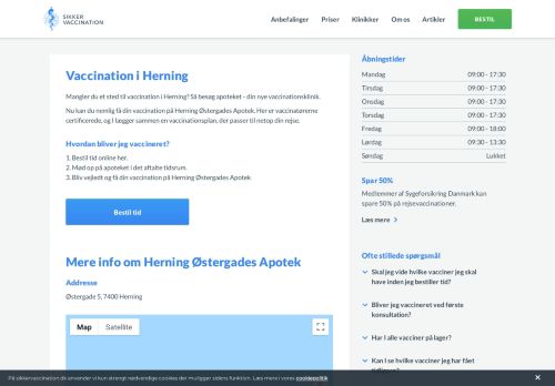 
                            8. Vaccination i Herning? Find nærmeste apotek her - Sikkervaccination