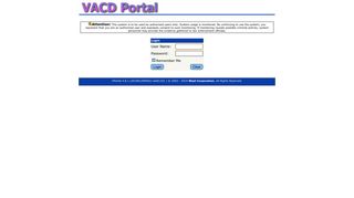 
                            3. VACD Portal - Login