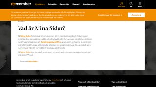 
                            4. Vad är Mina Sidor? | re:member