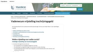 
                            11. Vademecum vrijstelling inschrijvingsgeld - directies en administraties ...