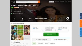 
                            5. Vadhu Var Online Dot Com, Mukund Nagar - Matrimonial Bureaus in ...