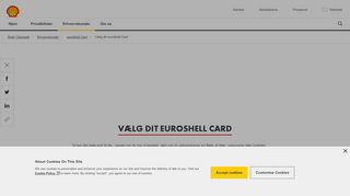 
                            8. Vælg dit euroShell Card | Shell Danmark
