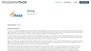 
                            5. VAGA(S) da empresa : Shosp - ProgramaThor