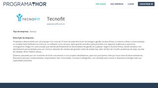 
                            12. VAGA(S) da empresa : Tecnofit - ProgramaThor